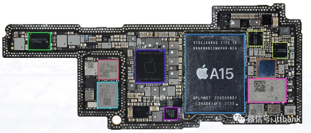 iPhone 13/Pro拆解及其主要芯片型号和零部件供应商